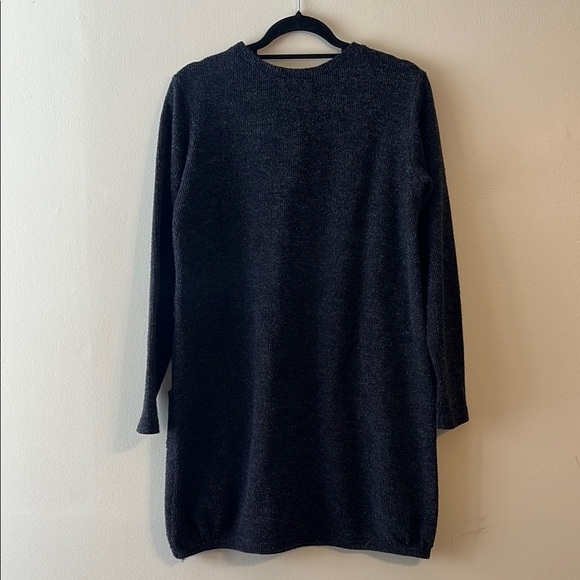 GOOD Clothing South Africa Ribbed Knee-Length Bubble Hem Sweater Dress Navy Blue - Picture 12 of 12